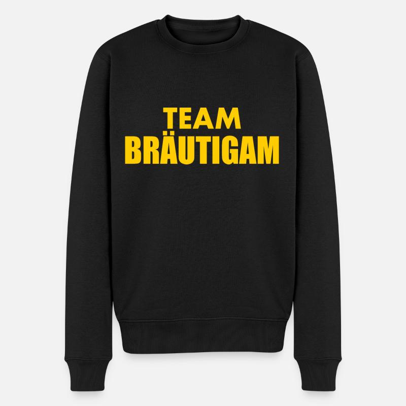 Team bräutigam - Männer Premium Bio Pullover - Schwarz