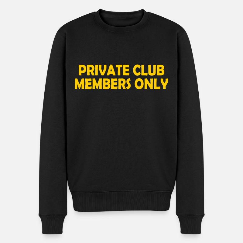 private club members only - Pull Premium bio Homme - noir