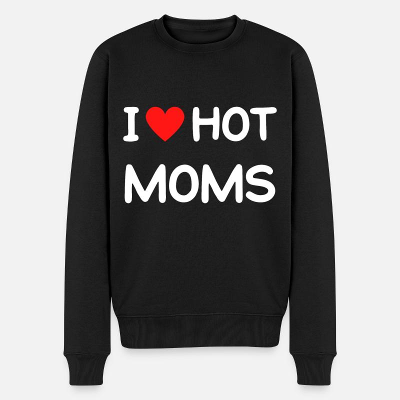 C’est drôle que j’aime les mamans chaudes - Pull Premium bio Homme - noir