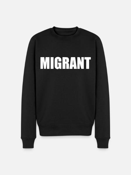 Migrant - Men's Premium Organic Jumper - black