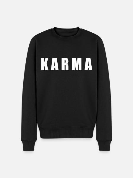 Karma - Men's Premium Organic Jumper - black