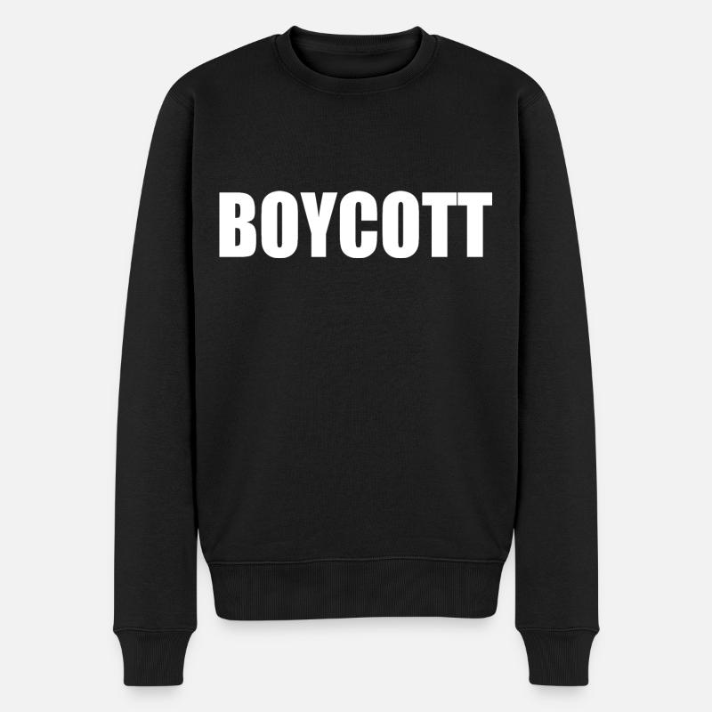 Boycott - Männer Premium Bio Pullover - Schwarz