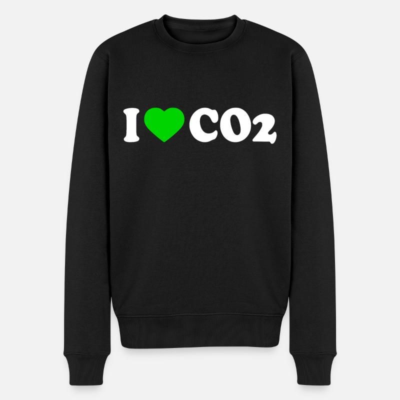 I love co2 - Pull Premium bio Homme - noir