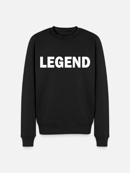 Legend - Men's Premium Organic Jumper - black