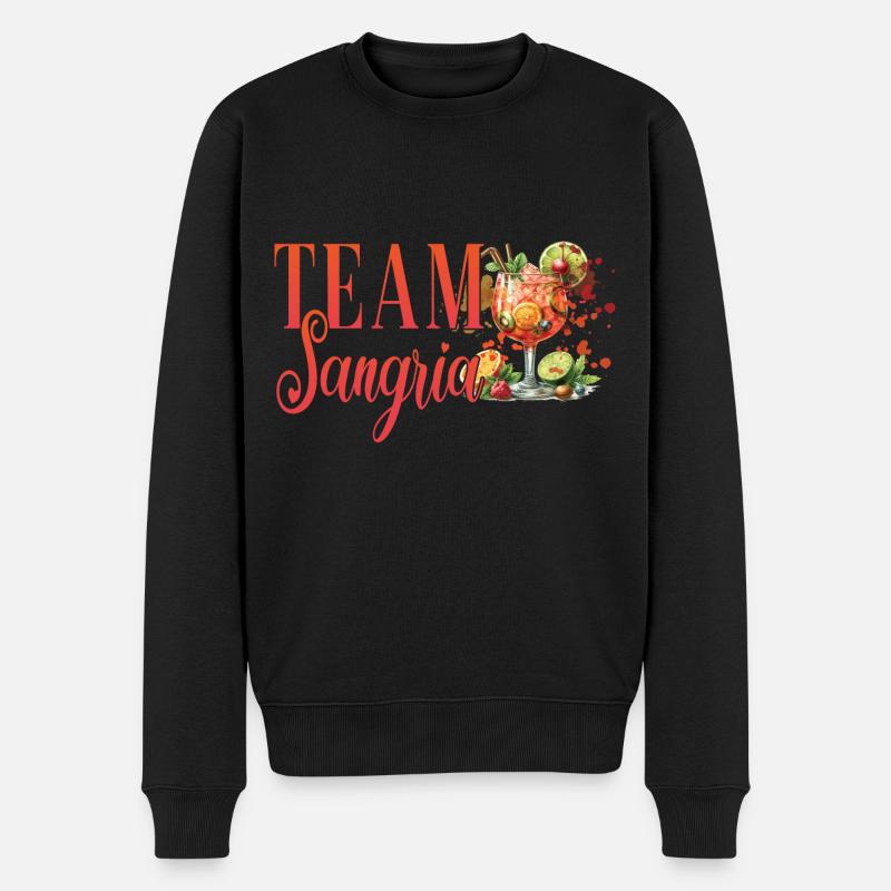 Cocktail Bartender Team Sangria - Pull Premium bio Homme - noir