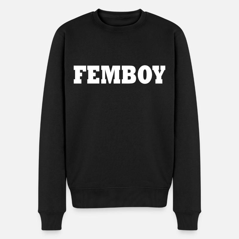 Femboy - Männer Premium Bio Pullover - Schwarz