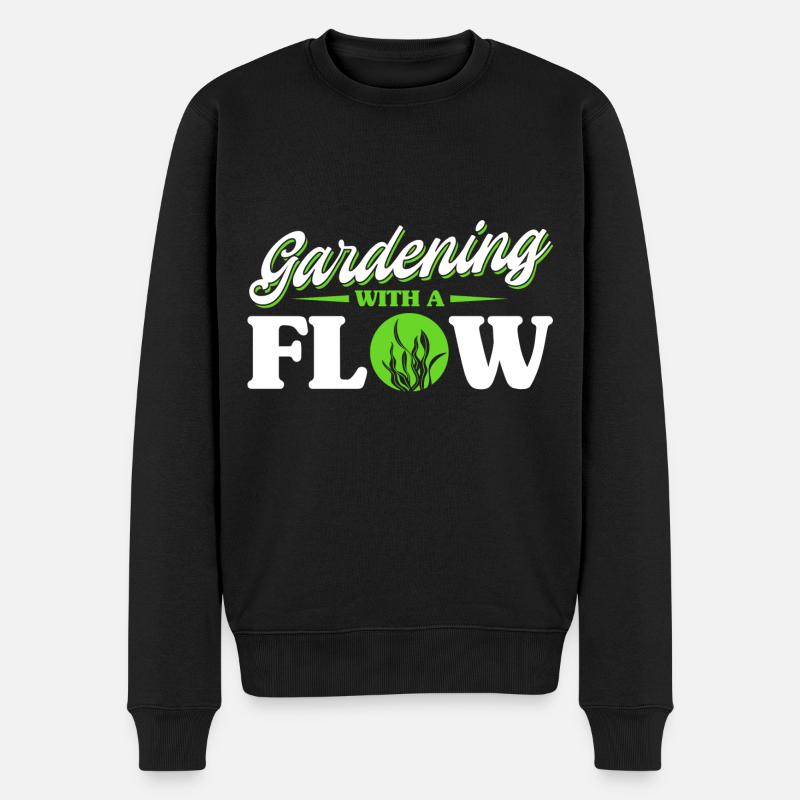 Wassergärtner Gärtnern im Fluss Geschenk - Männer Premium Bio Pullover - Schwarz