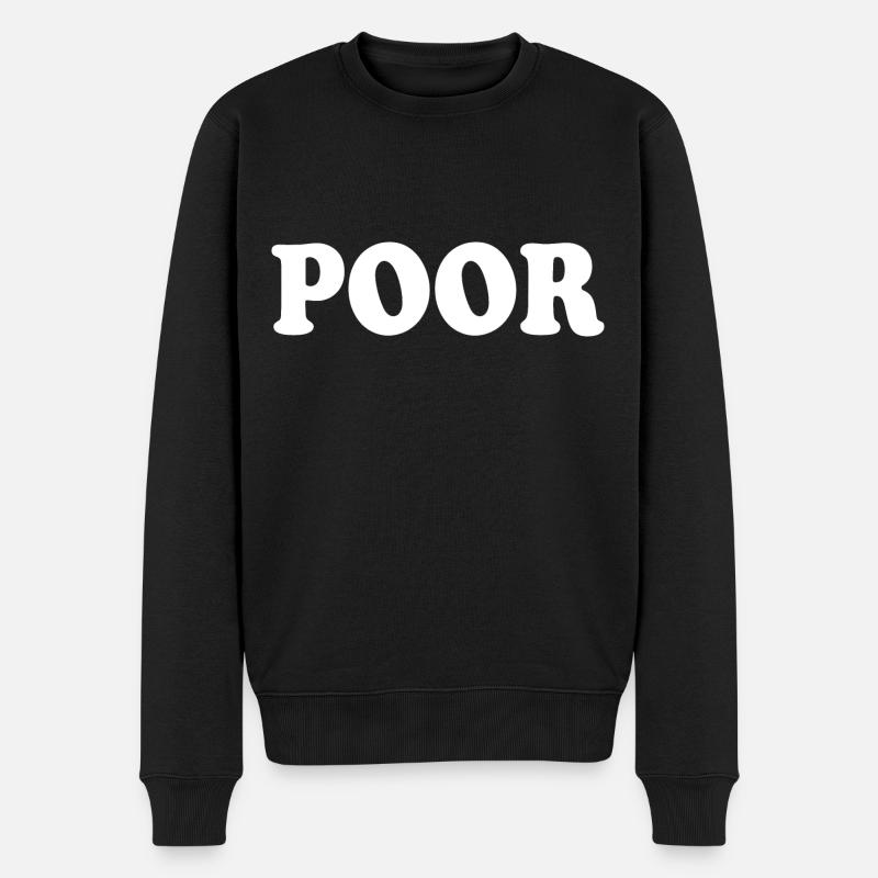 Poor - Pull Premium bio Homme - noir