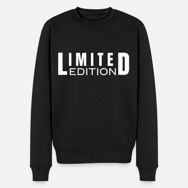 Limitierte Auflage - Männer Premium Bio Pullover - Schwarz