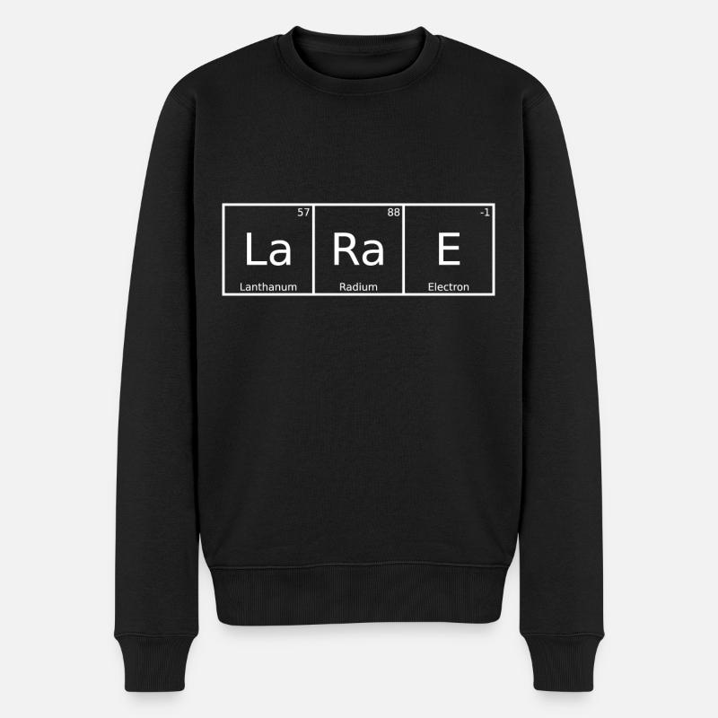 Larae Name Vorname Chemie Periodensystem Elemente - Männer Premium Bio Pullover - Schwarz