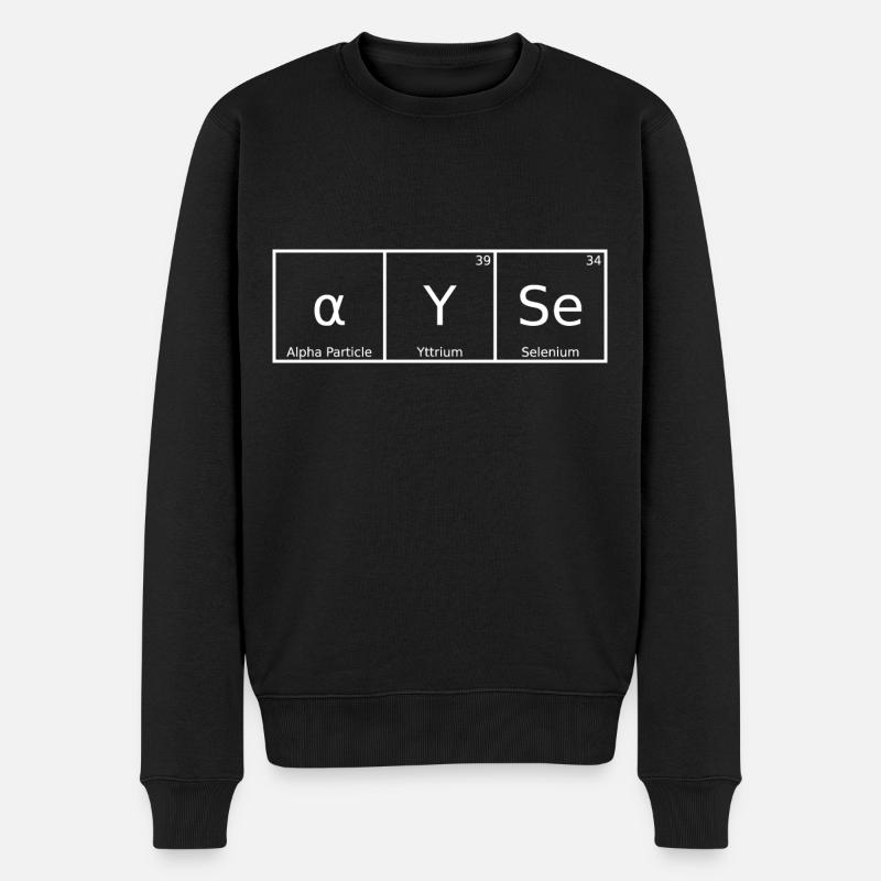Ayse Name Vorname Chemie Periodensystem Elemente - Männer Premium Bio Pullover - Schwarz