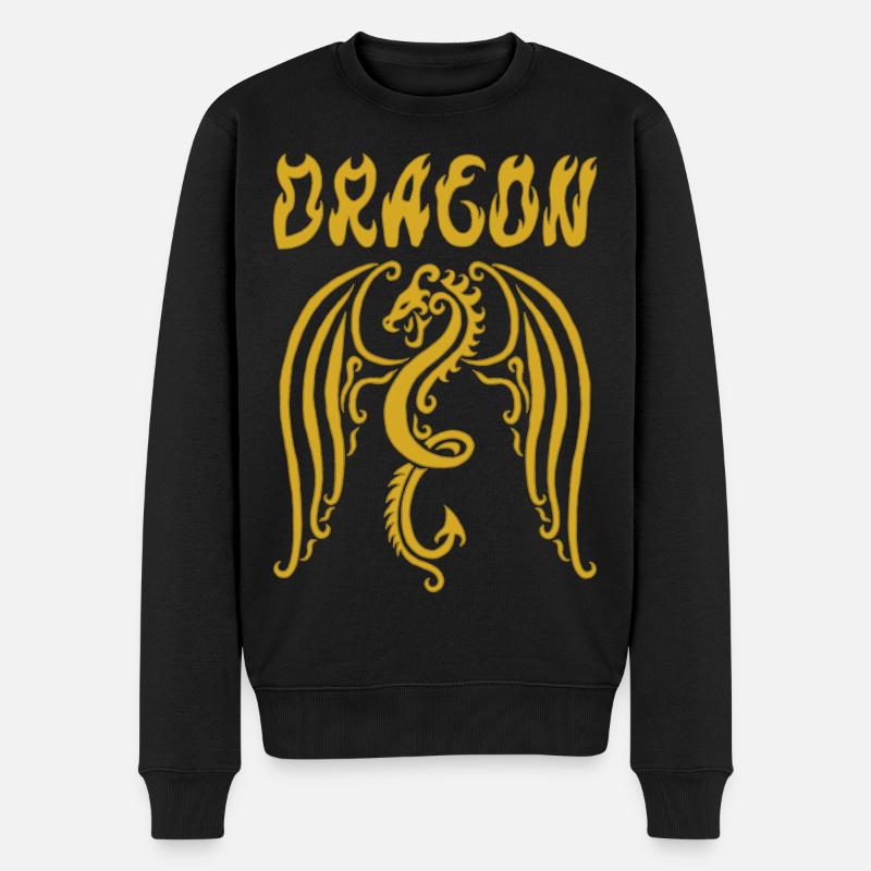Dragon d or - Pull Premium bio Homme - noir