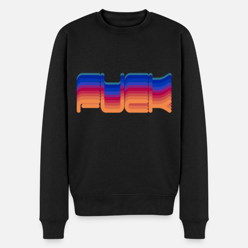 BAISER - Pull Premium bio Homme - noir