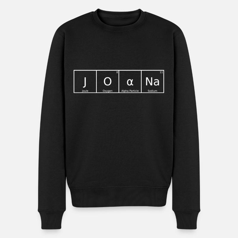Joana Name Vorname Chemie Periodensystem Elemente - Männer Premium Bio Pullover - Schwarz