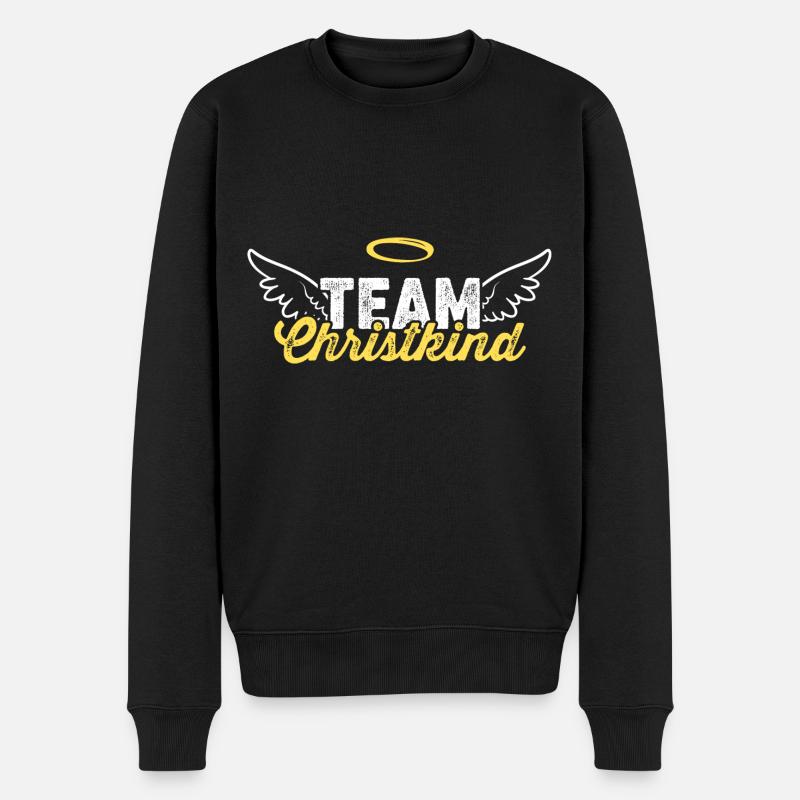 Team Christkind - Männer Premium Bio Pullover - Schwarz