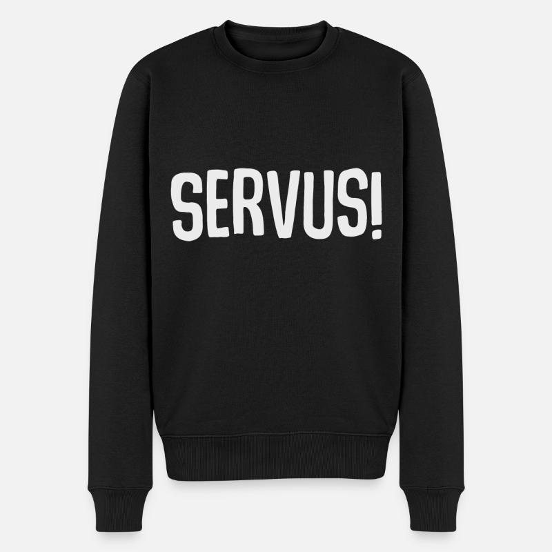 Servus - Männer Premium Bio Pullover - Schwarz