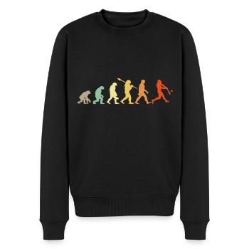 Ich kann nicht Baseball haben - Männer Premium Bio Pullover - Schwarz - Vorne - Nico (187cm)