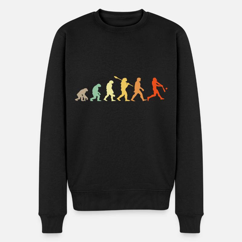 Ich kann nicht Baseball haben - Männer Premium Bio Pullover - Schwarz