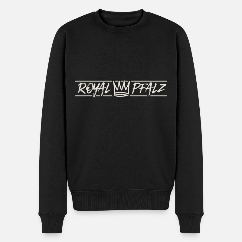Royal Pfalz - Männer Premium Bio Pullover - Schwarz