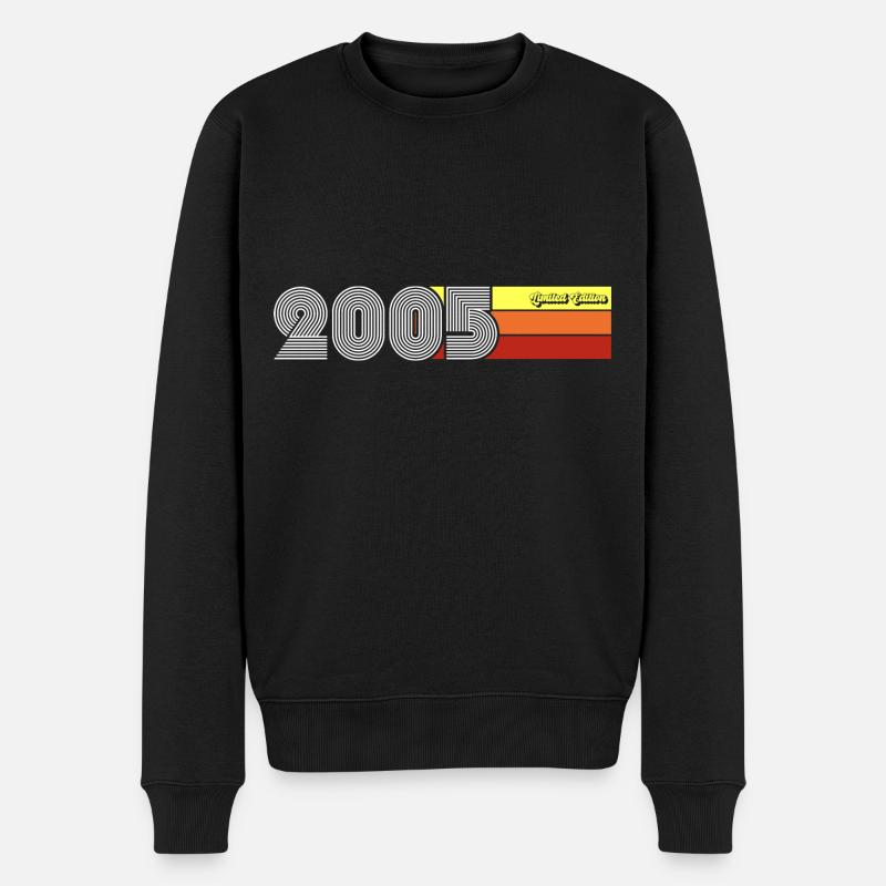 2005 Geburtstag geboren im Jahr 2005 Retro Vintage - Männer Premium Bio Pullover - Schwarz