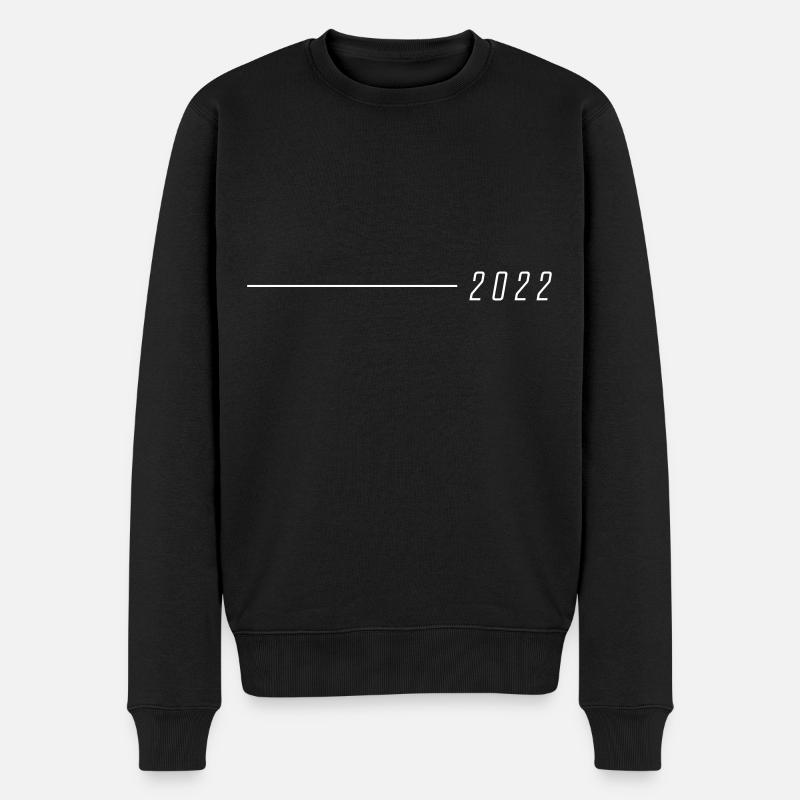 2022 symbol - Männer Premium Bio Pullover - Schwarz