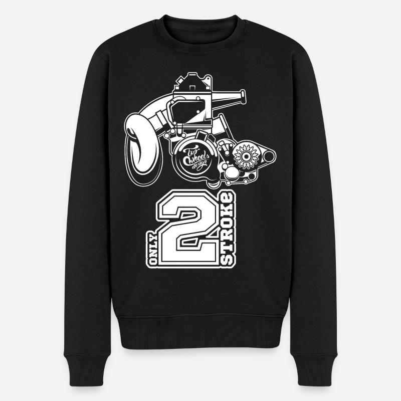 Motor 2T - Männer Premium Bio Pullover - Schwarz