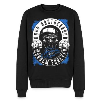 Mannheim Brotherhood - Männer Premium Bio Pullover - Schwarz - Vorne - Nico (187cm)