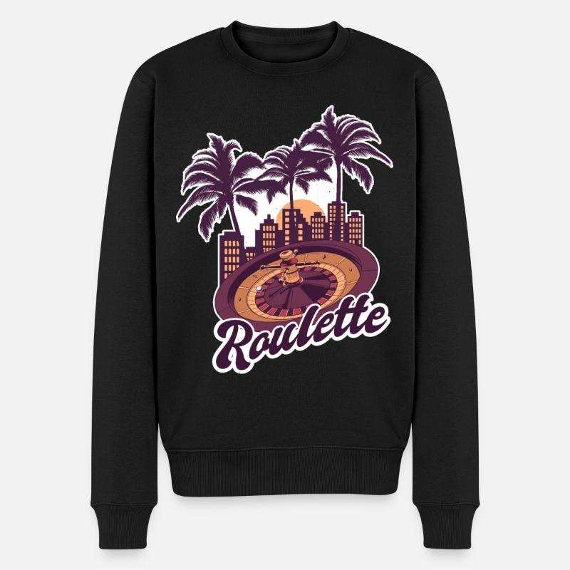 Roulette Miami - Pull Premium bio Homme - noir