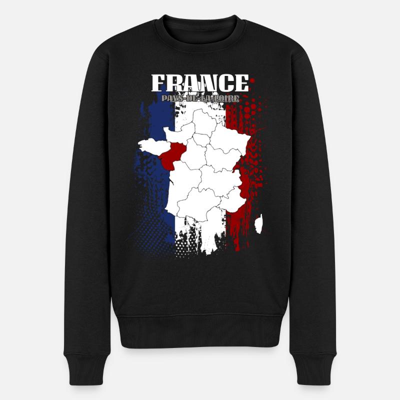 Pays de la Loire - Pull Premium bio Homme - noir