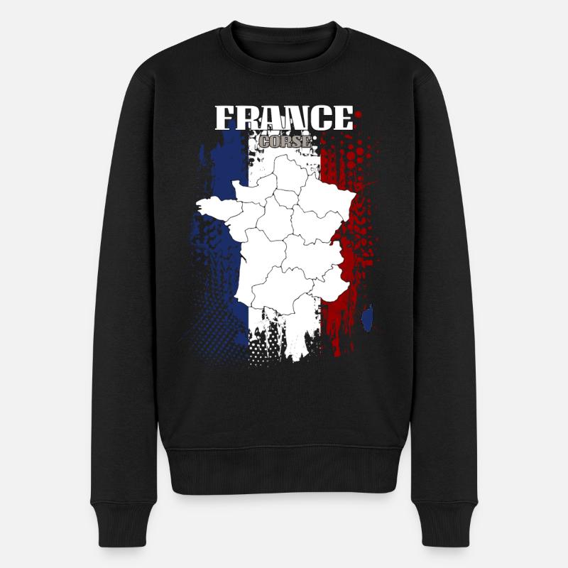 Corse - Männer Premium Bio Pullover - Schwarz