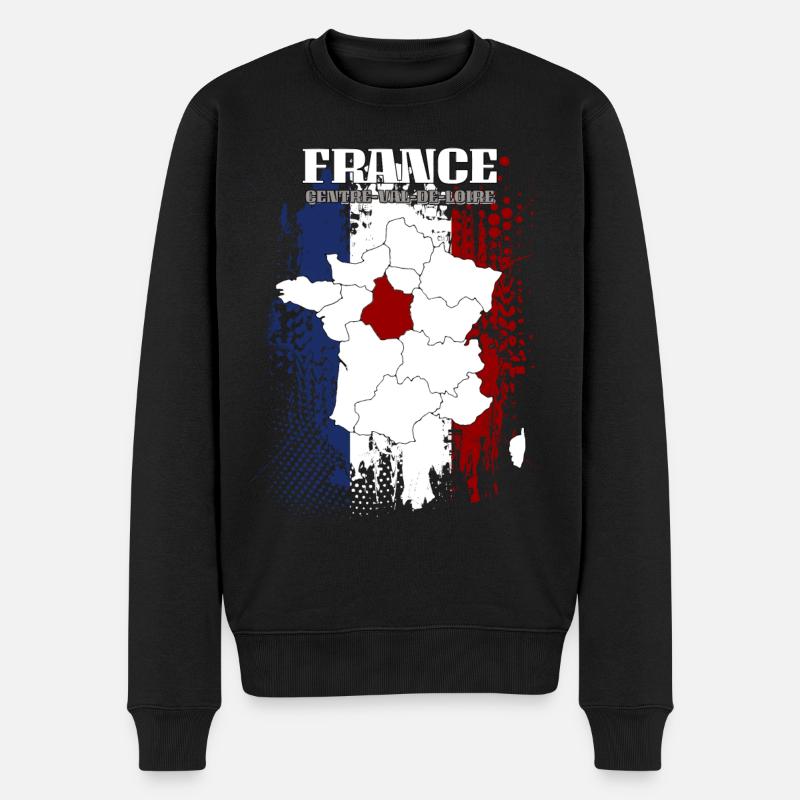 Centre val de Loire - Pull Premium bio Homme - noir