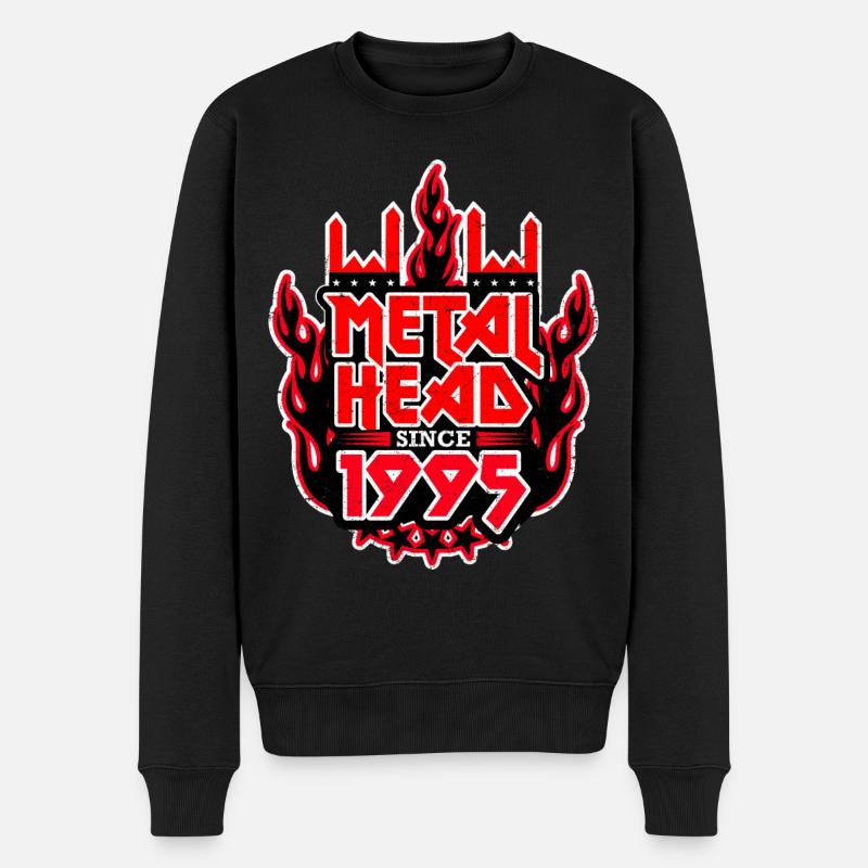 METALHEAD depuis 1995 - Pull Premium bio Homme - noir