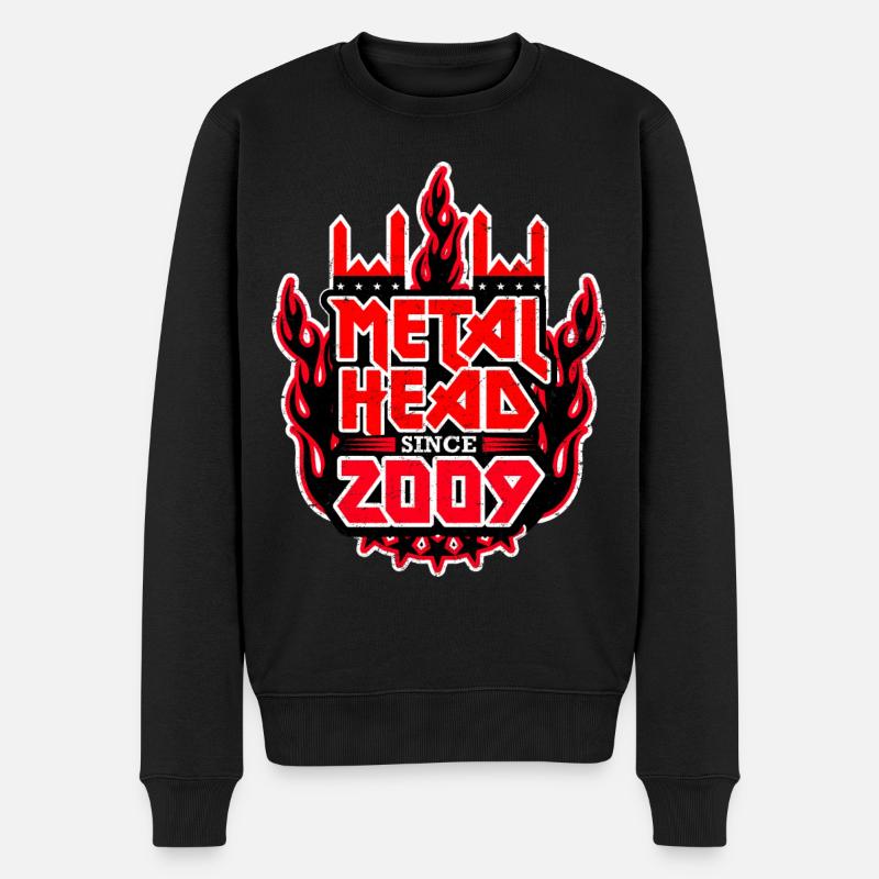 METALHEAD depuis 2009 - Pull Premium bio Homme - noir