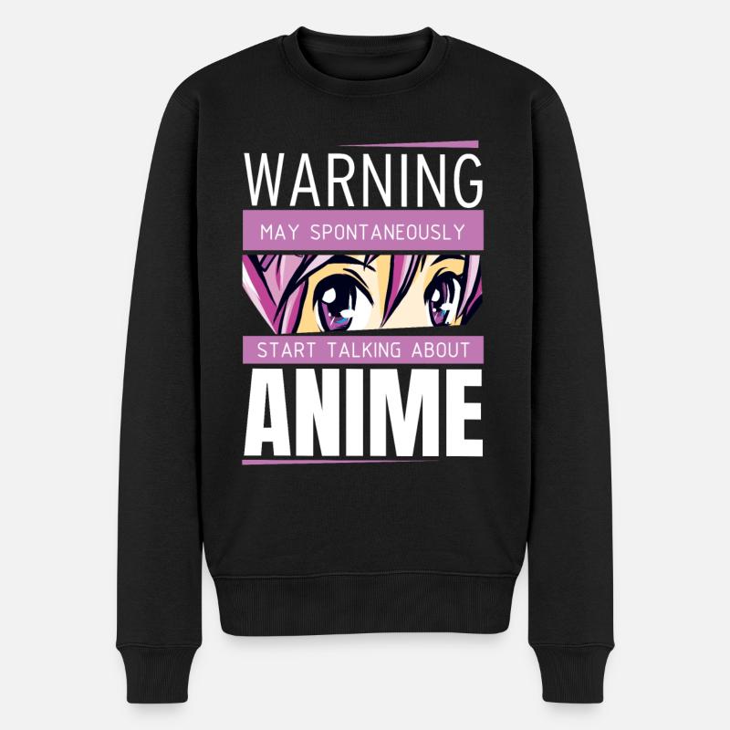 Avertissement d'anime Spontané - Pull Premium bio Homme - noir