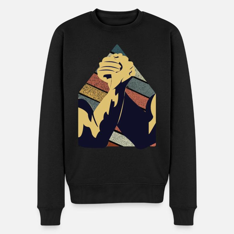 Bras de fer - Pull Premium bio Homme - noir