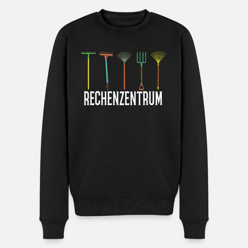 Rechenzentrum Gartenarbeit Landschftsgärtner - Männer Premium Bio Pullover - Schwarz