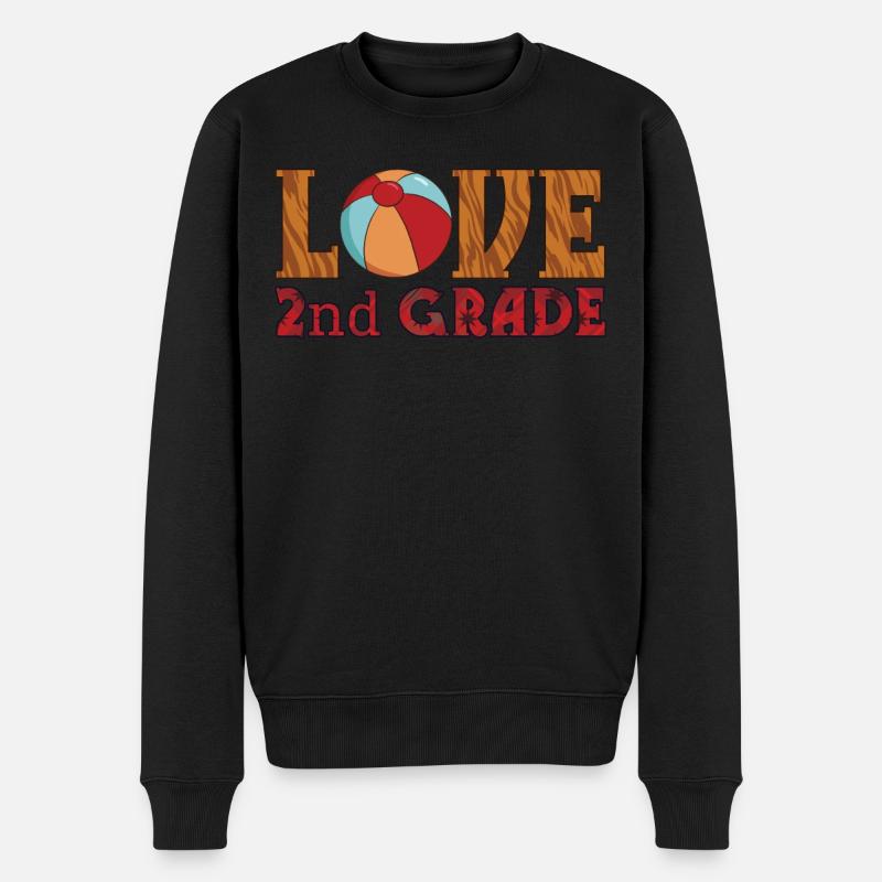 Jour d’école Bonne dernière classe 2ème année - Pull Premium bio Homme - noir
