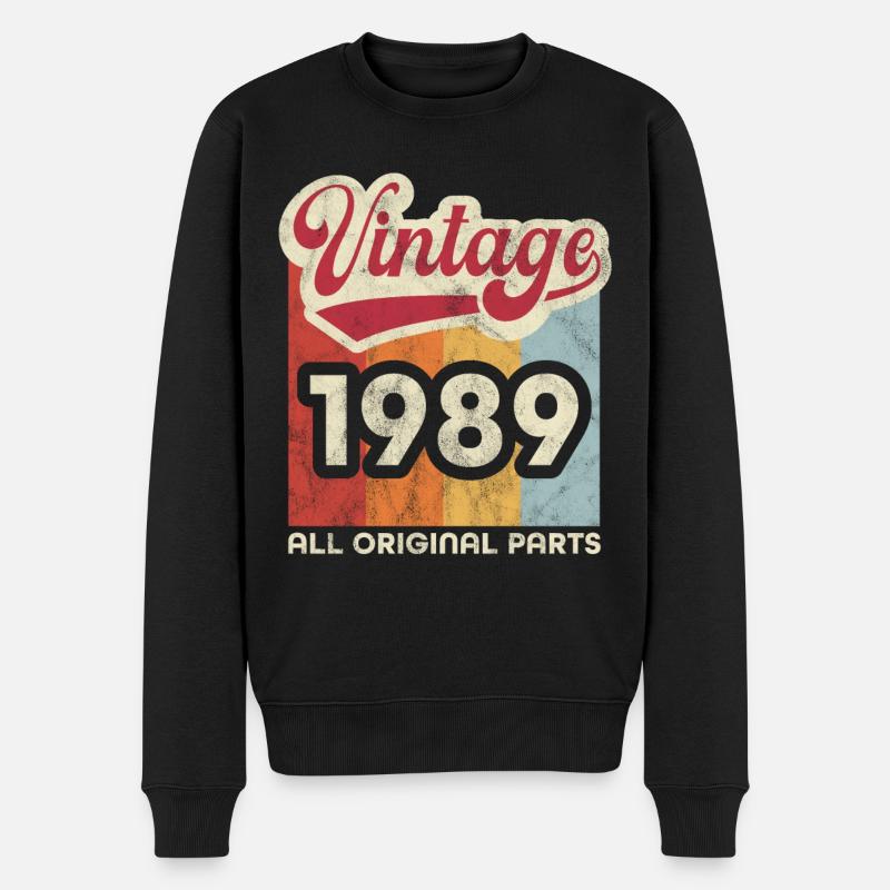 Millésime 1989 - Pull Premium bio Homme - noir
