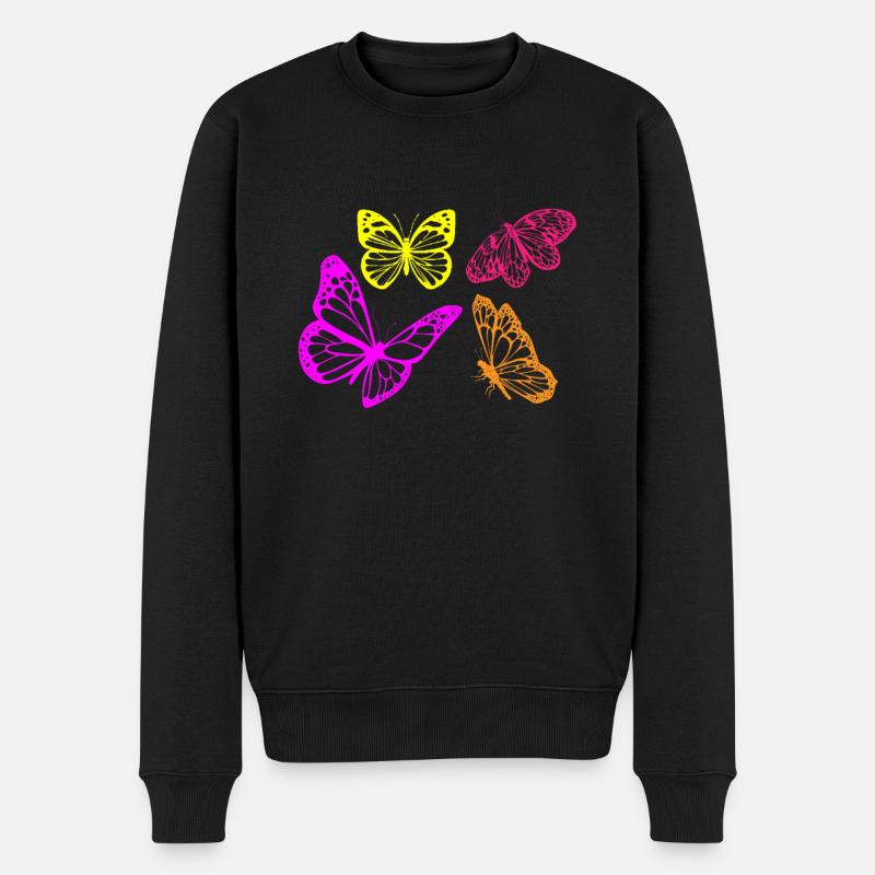 Papillons papillons - Pull Premium bio Homme - noir