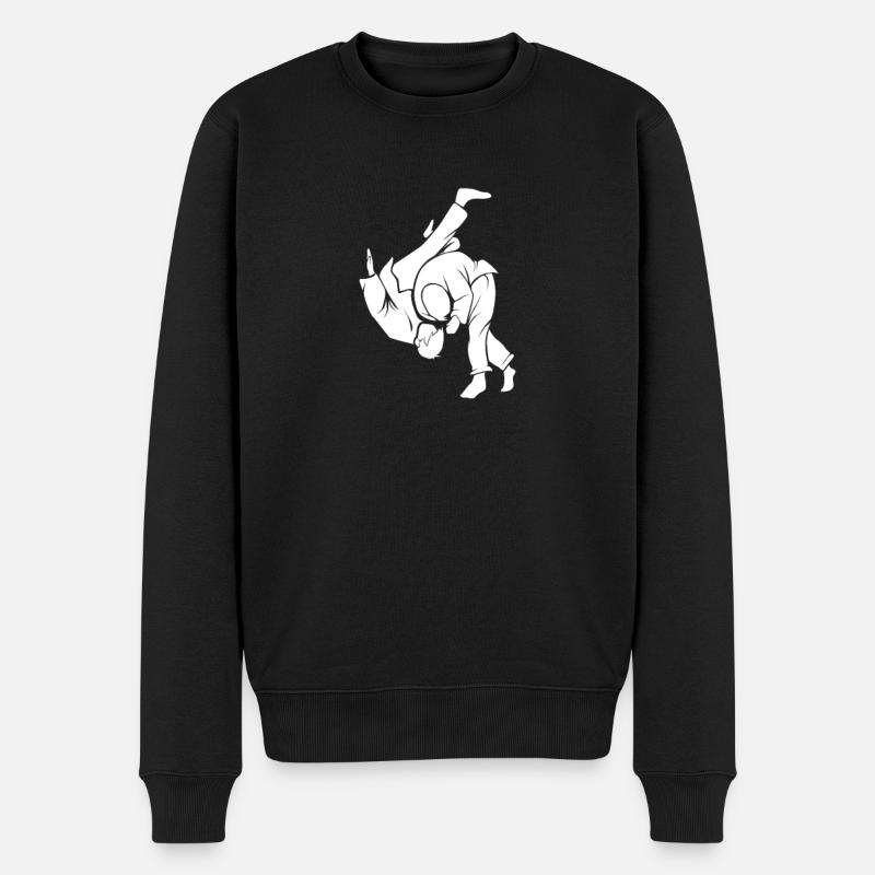 judo - Pull Premium bio Homme - noir