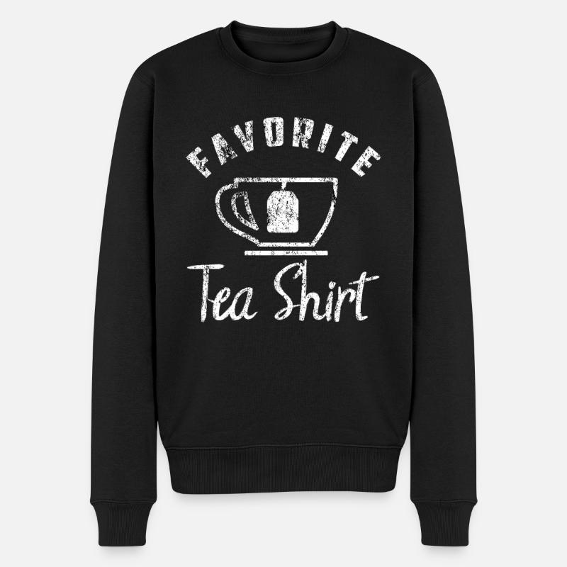 thé - Pull Premium bio Homme - noir