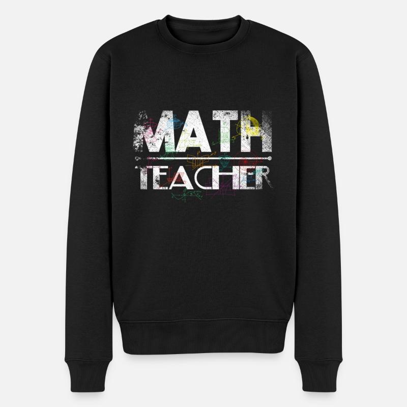 Math Teacher - Männer Premium Bio Pullover - Schwarz