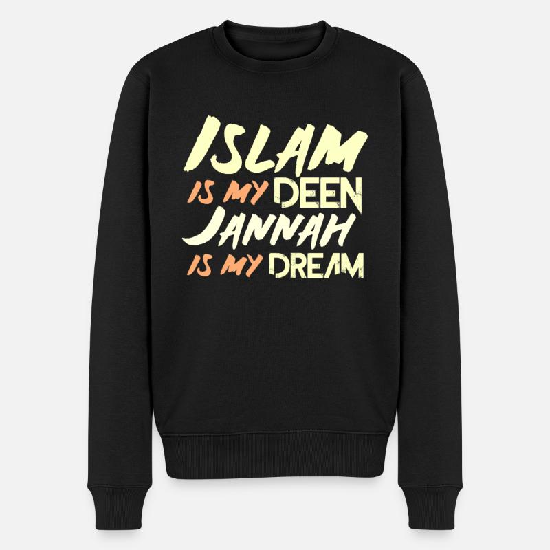 Islam Geschenk - Männer Premium Bio Pullover - Schwarz