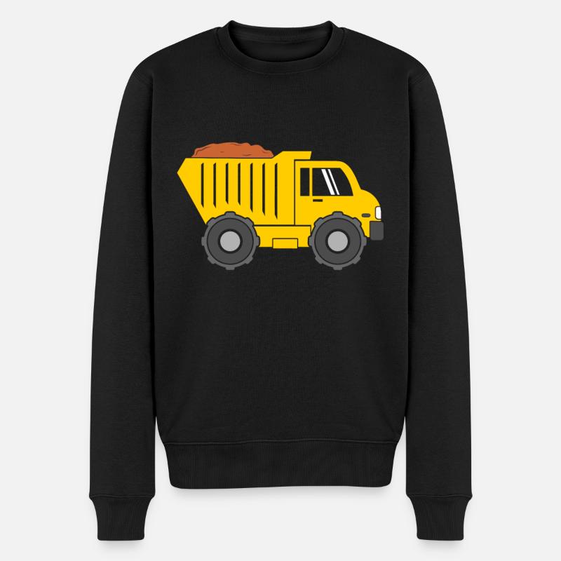 Laster LKW - Männer Premium Bio Pullover - Schwarz