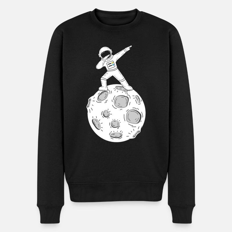 Lune astronaute Dab Dabbing Moon - Pull Premium bio Homme - noir