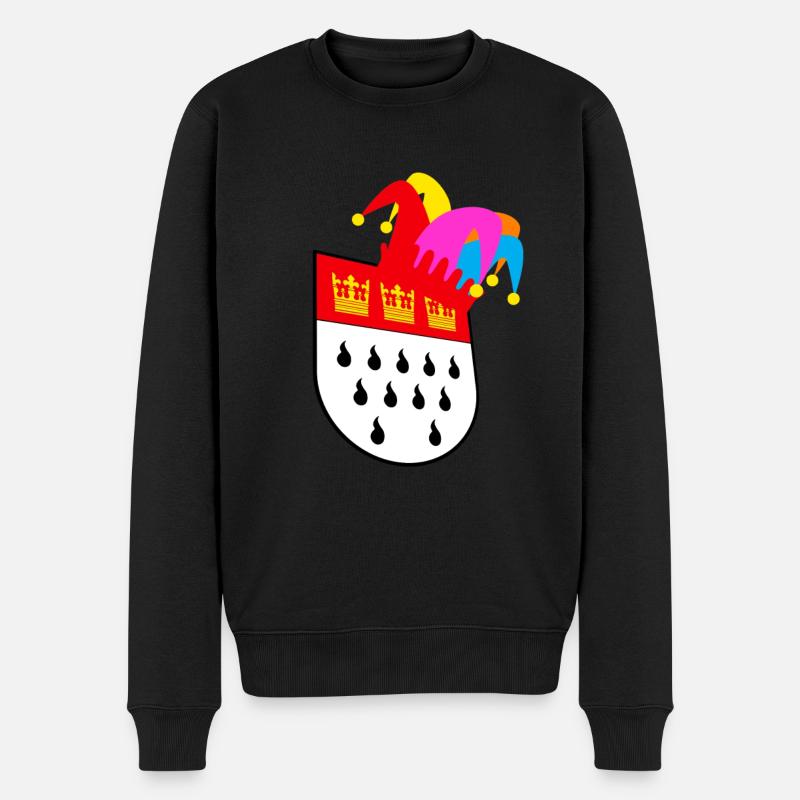 Köln Karneval - Männer Premium Bio Pullover - Schwarz