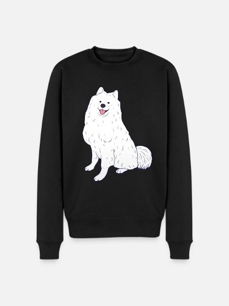 Samoyed - Men's Premium Organic Jumper - black