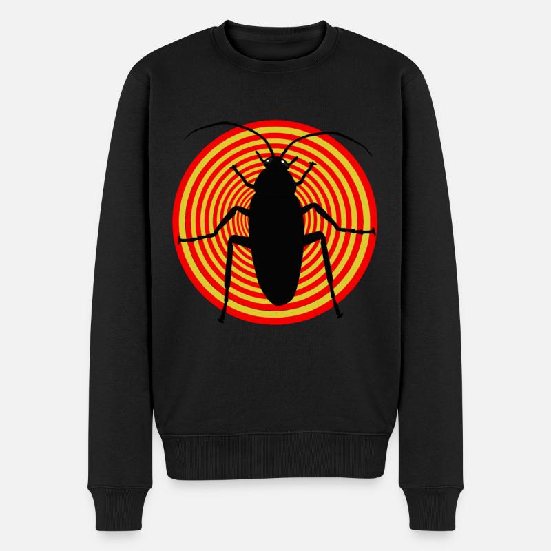 Insekt Insekten Schabe Ungeziefer Ungeziefer Ekel - Männer Premium Bio Pullover - Schwarz