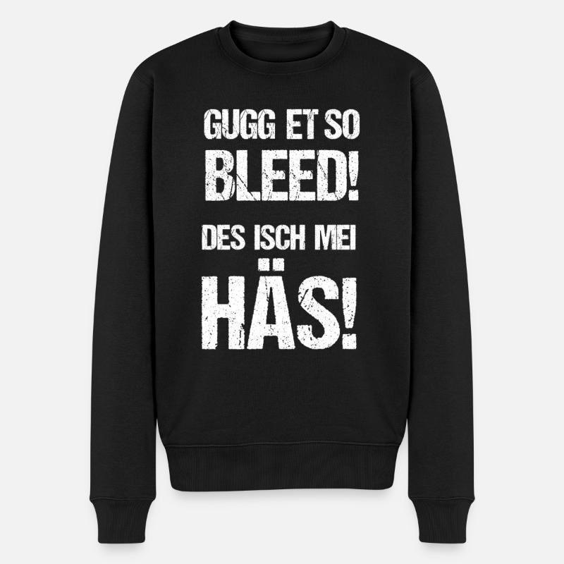 Kostüm Häs schwäbischer Schwaben Gruppenkostüm - Männer Premium Bio Pullover - Schwarz