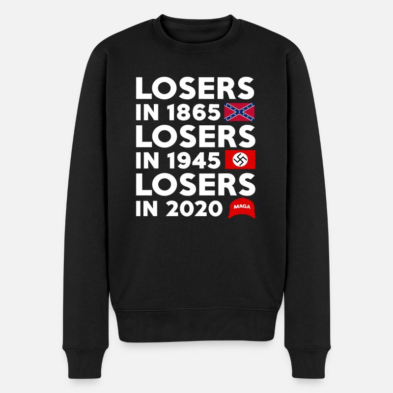 Verlierer 1865 - Männer Premium Bio Pullover - Schwarz